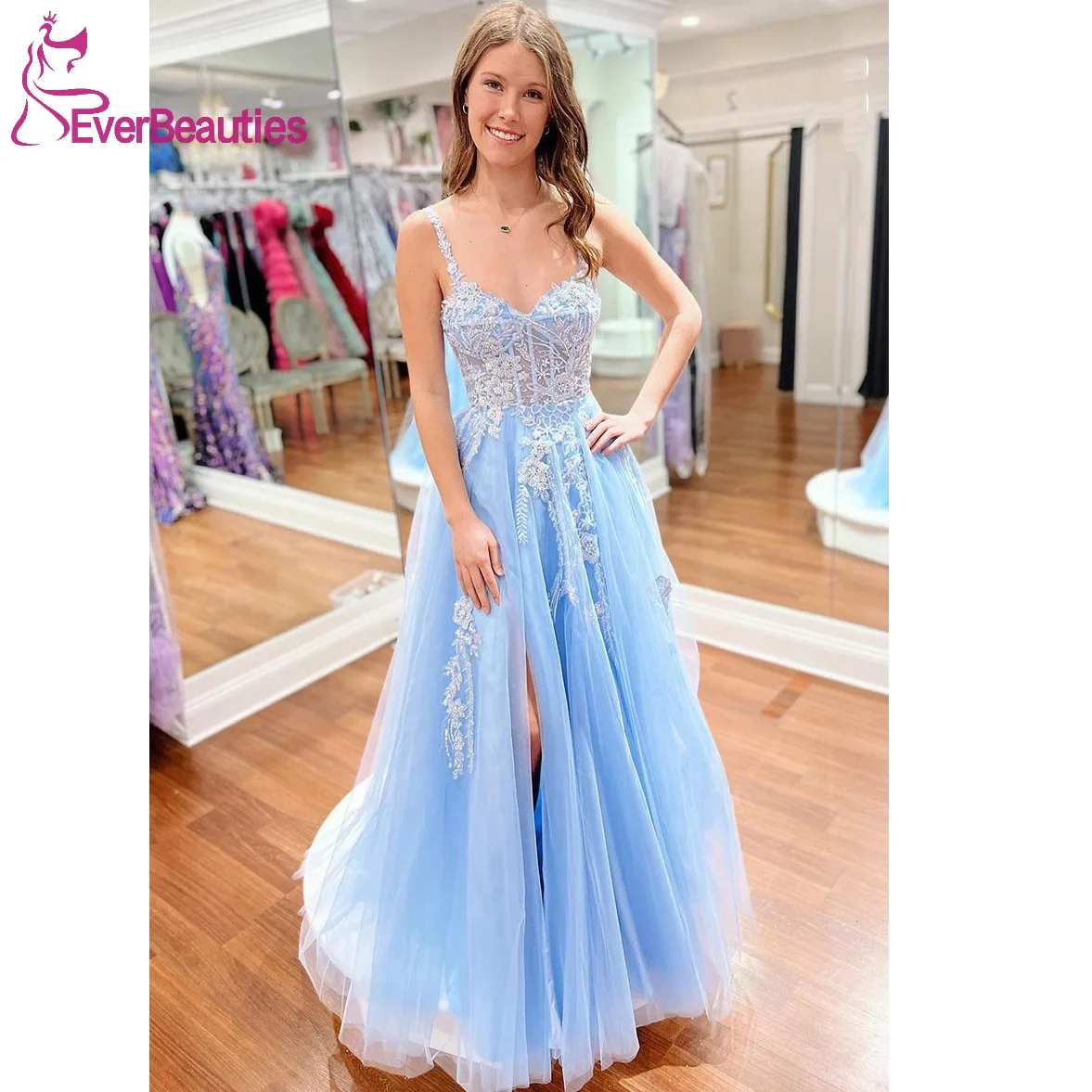 Prom Dress Long A Line Evening Dresses for Women Plus Size Formal Party Dress Tulle Lace Appliques Vestidos De Gala Mujer
Prom Dress Long A Line Evening Dresses for Women Plus Size Formal Party Dress Tulle Lace Appliques Vestidos De Gala Mujer