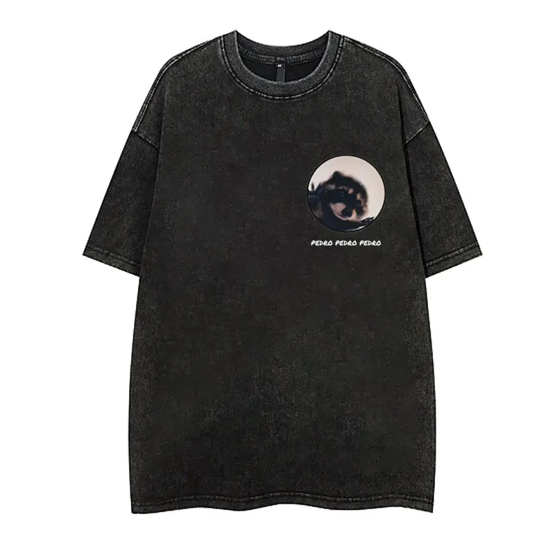 Pedro Raccoon T-Shirt Men Women Summer Fashion Wash Vintage Short Sleeves T Shirt Casual Oversized Pure Cotton Washed Worn Tees
Pedro Raccoon T-Shirt Men Women Summer Fashion Wash Vintage Short Sleeves T Shirt Casual Oversized Pure Cotton Washed Worn Tees