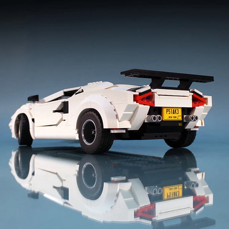 1251Pcs MOC Lamborghiningeds LC5000 Countach Quattrovalvole Building Blocks Vehicle Model Classic Collection Bricks Cars Toys 1251Pcs MOC Lamborghiningeds LC5000 Countach Quattrovalvole Building Blocks Vehicle Model Classic Collection Bricks Cars Toys