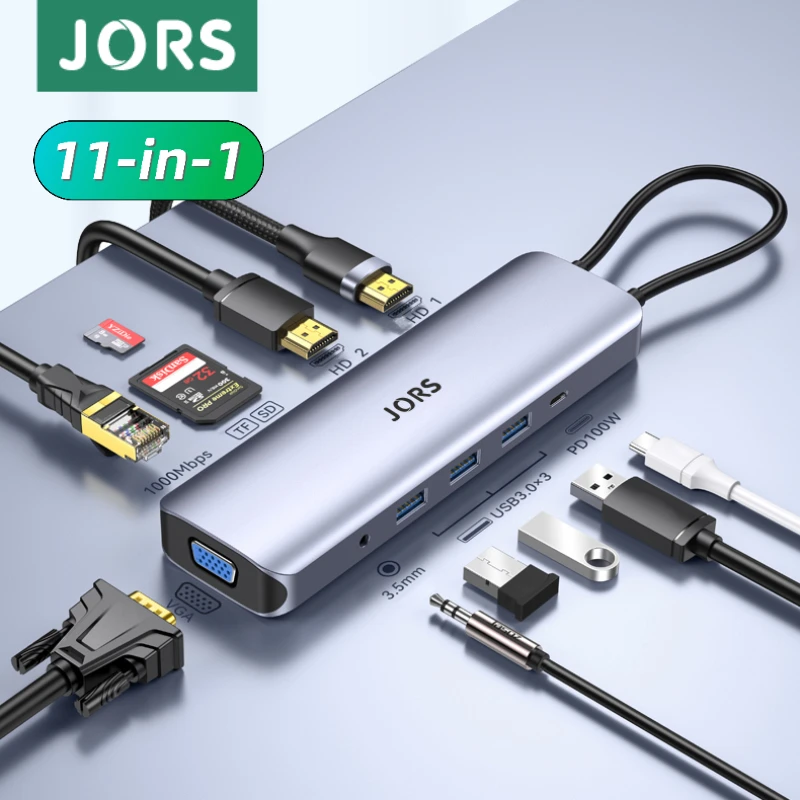 JORS Док-станция usb-хаб USB C Type C к HDMI-совместимая с RJ45 VGA док-станция разветвитель адаптер OTG USB 3,0 для ноутбука MacBook Air Pro
JORS Док-станция usb-хаб USB C Type C к HDMI-совместимая с RJ45 VGA док-станция разветвитель адаптер OTG USB 3,0 для ноутбука MacBook Air Pro