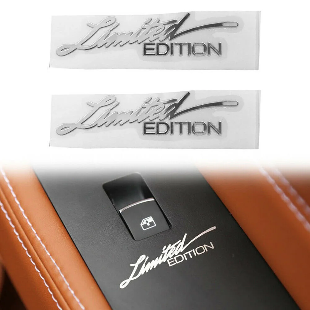 2PCS Car Stickers Silver Limited Edition Logo Emblem Badge Metal Sticker Decals For Car Interior Or Car Door Sticker Accessory
2PCS Car Stickers Silver Limited Edition Logo Emblem Badge Metal Sticker Decals For Car Interior Or Car Door Sticker Accessory