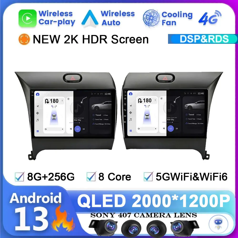 Автомобильный радиоприемник 9 "2din Android 13, беспроводной Carplay, автомобильный мультимедийный видеоплеер, навигатор GPS для Kia K3 Cerato Forte 2013-2017 3 YD
Автомобильный радиоприемник 9 "2din Android 13, беспроводной Carplay, автомобильный мультимедийный видеоплеер, навигатор GPS для Kia K3 Cerato Forte 2013-2017 3 YD