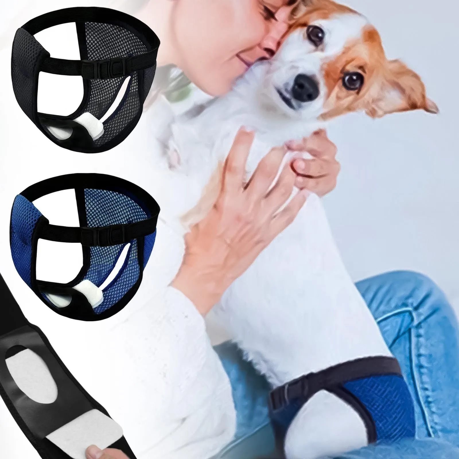 Pet Physiological Dog Shorts Diaper Belt 3 Replacement Diapers Breathable Mesh Washable Menstrual Diaper Suitable For Pets
Pet Physiological Dog Shorts Diaper Belt 3 Replacement Diapers Breathable Mesh Washable Menstrual Diaper Suitable For Pets