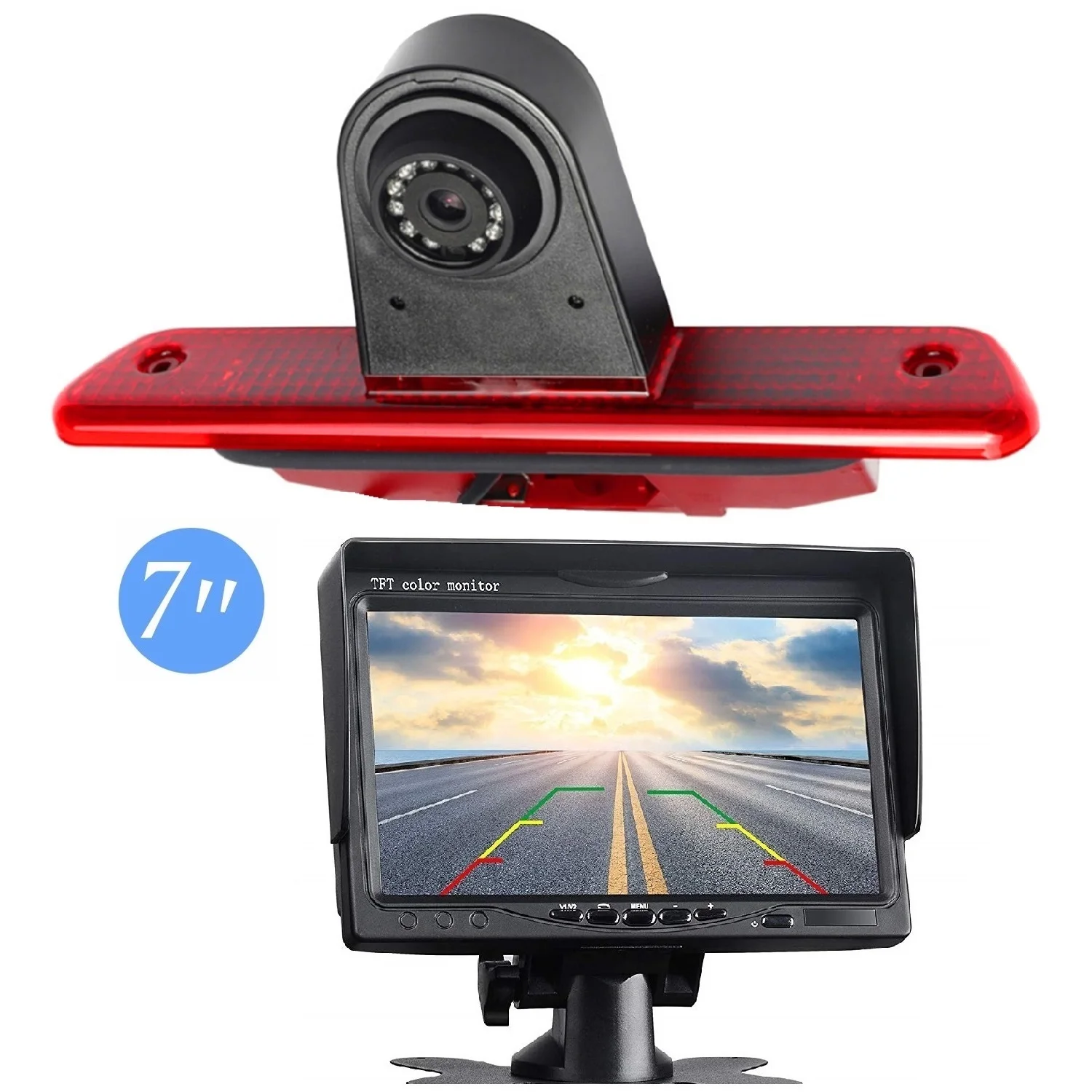 HD 720P 3rd Brake светильник стоп-сигнал камера + 7-дюймовый монитор для Fiat Scudo Citroen Jumpy /Peugeot Expert / Toyota Proace 2007-2016
HD 720P 3rd Brake светильник стоп-сигнал камера + 7-дюймовый монитор для Fiat Scudo Citroen Jumpy /Peugeot Expert / Toyota Proace 2007-2016