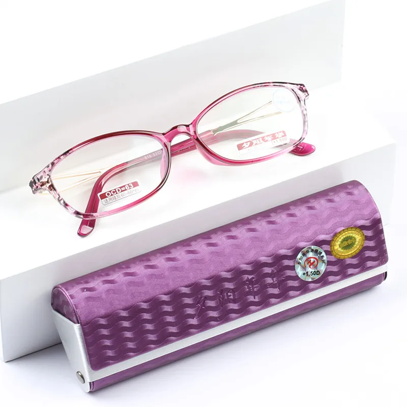 Elegant Resin Anti-Blue Light Reading Glasses With Case Women Anti-fatigue Presbyopic Glasses Blue Light Computer Grade Glasses
Elegant Resin Anti-Blue Light Reading Glasses With Case Women Anti-fatigue Presbyopic Glasses Blue Light Computer Grade Glasses