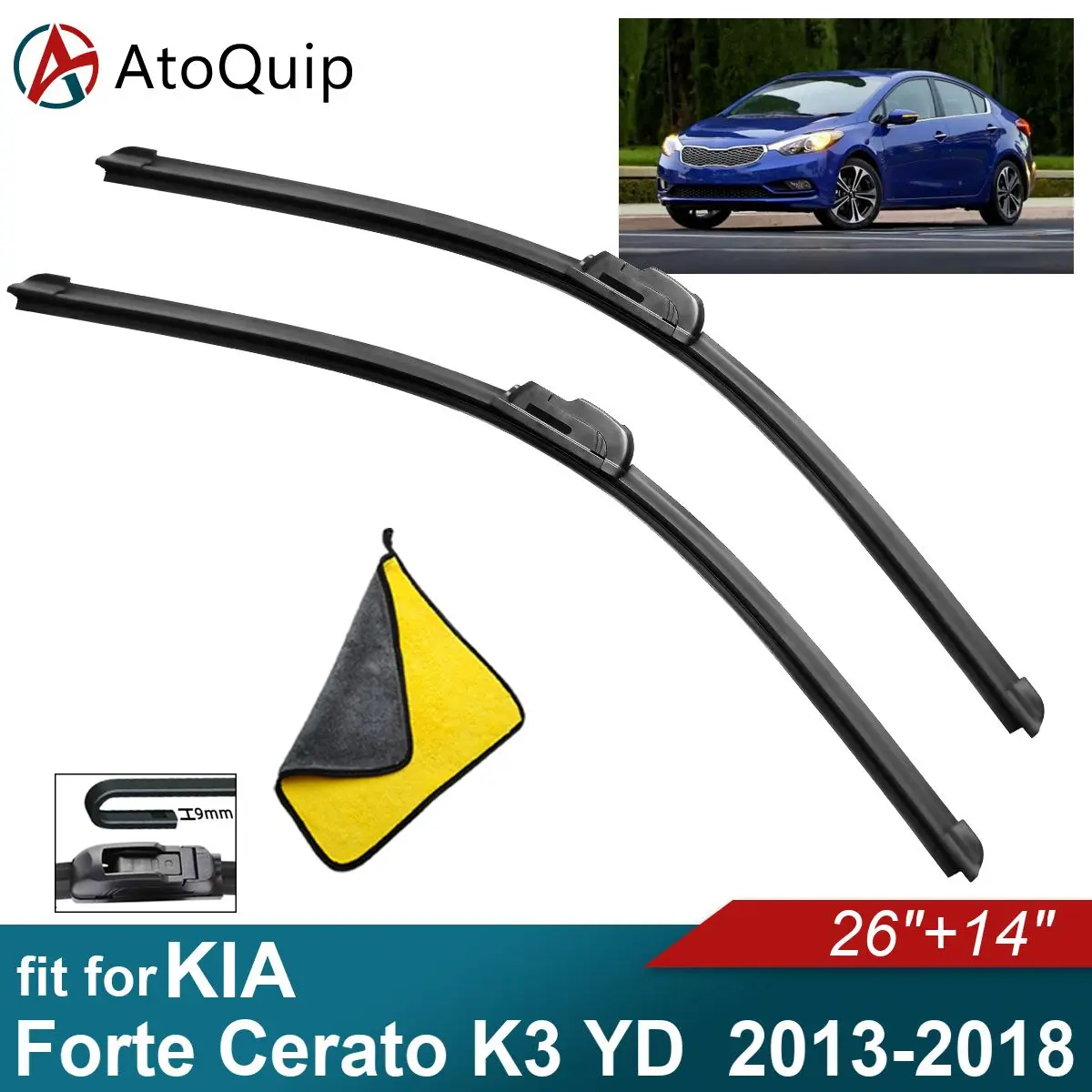 Дворники для KIA Forte Cerato K3 YD, мягкие резиновые автомобильные передние Стеклоочистители
Дворники для KIA Forte Cerato K3 YD, мягкие резиновые автомобильные передние Стеклоочистители