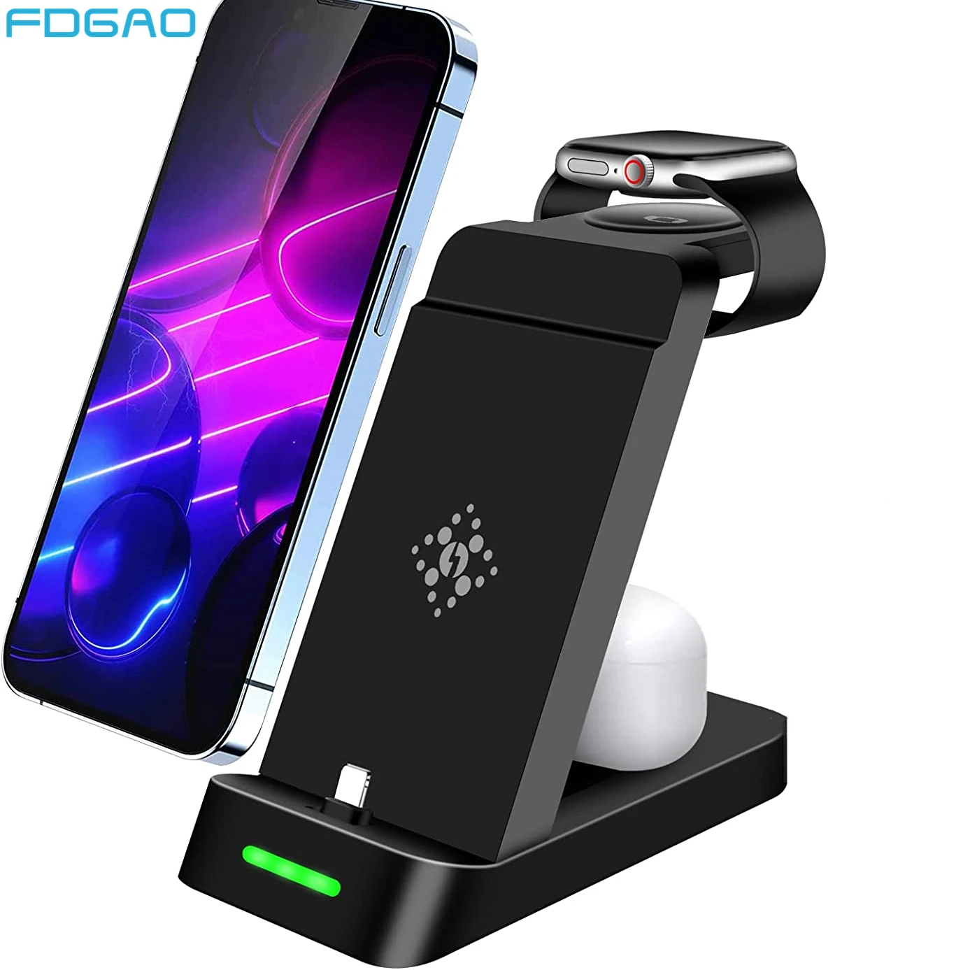 Charging Station for iPhone 14 13 12 11 Pro Max XS XR 8 7 3 in 1 Wireless Charger Dock Stand For Apple Watch 8 7 6 SE 5 Airpods
Charging Station for iPhone 14 13 12 11 Pro Max XS XR 8 7 3 in 1 Wireless Charger Dock Stand For Apple Watch 8 7 6 SE 5 Airpods