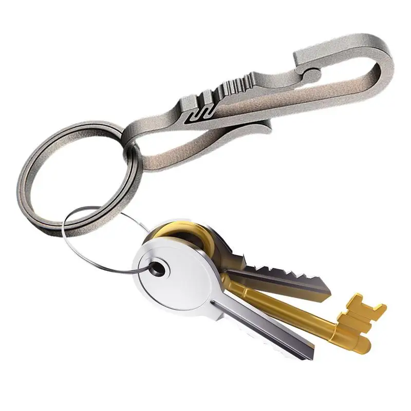 Металлический брелок для автомобильных ключей, многофункциональный декоративный переносной брелок из титанового сплава, для школьного портфеля, сотового телефона 
Металлический брелок для автомобильных ключей, многофункциональный декоративный переносной брелок из титанового сплава, для школьного портфеля, сотового телефона