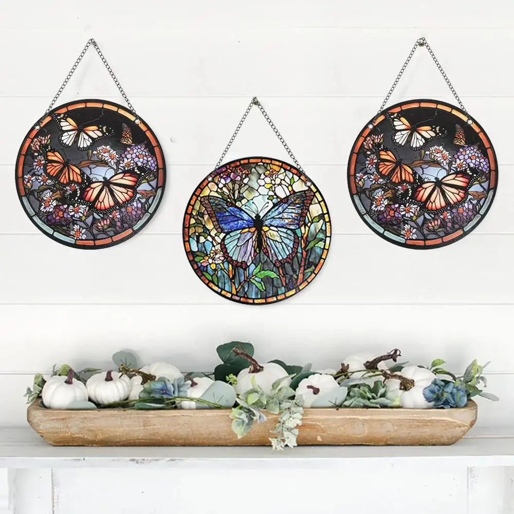Retro Style Window Decoration Christmas Decoration Wall Decor Bedroom Office Room Decor Butterfly Round Acrylic Painted Plaque
Retro Style Window Decoration Christmas Decoration Wall Decor Bedroom Office Room Decor Butterfly Round Acrylic Painted Plaque