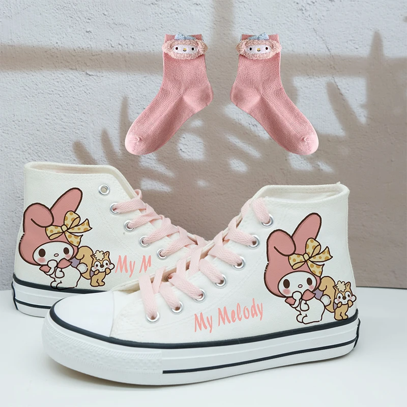 Kawaii Sanrio Kuromi парусиновая обувь мультфильм аниме летние студенческие уличные милые повседневные на плоской подошве Удобные противоскользящие Игрушки для девочек
Kawaii Sanrio Kuromi парусиновая обувь мультфильм аниме летние студенческие уличные милые повседневные на плоской подошве Удобные противоскользящие Игрушки для девочек