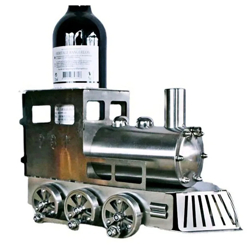 Creative Stainless Steel Metal Wine Holder Retro Locomotive Model Wine Rack Home Decoration Ornaments Handmade Bar Utensils Gift
Creative Stainless Steel Metal Wine Holder Retro Locomotive Model Wine Rack Home Decoration Ornaments Handmade Bar Utensils Gift