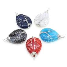 Natural Stone Dragon Pattern Agate Turquoise Water Drop Pendant For Jewelry MakingDIY Necklace Earring Accessories Charm Gift1PC 
Natural Stone Dragon Pattern Agate Turquoise Water Drop Pendant For Jewelry MakingDIY Necklace Earring Accessories Charm Gift1PC