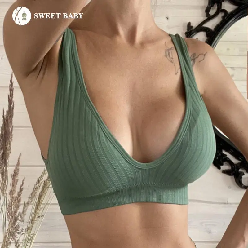 Maternity Underwear Deep V Seamless Beautiful Bras Sports Yoga Bottoming Wrapped Chest Comfortable Naked Feeling Sleep Underwear
Maternity Underwear Deep V Seamless Beautiful Bras Sports Yoga Bottoming Wrapped Chest Comfortable Naked Feeling Sleep Underwear