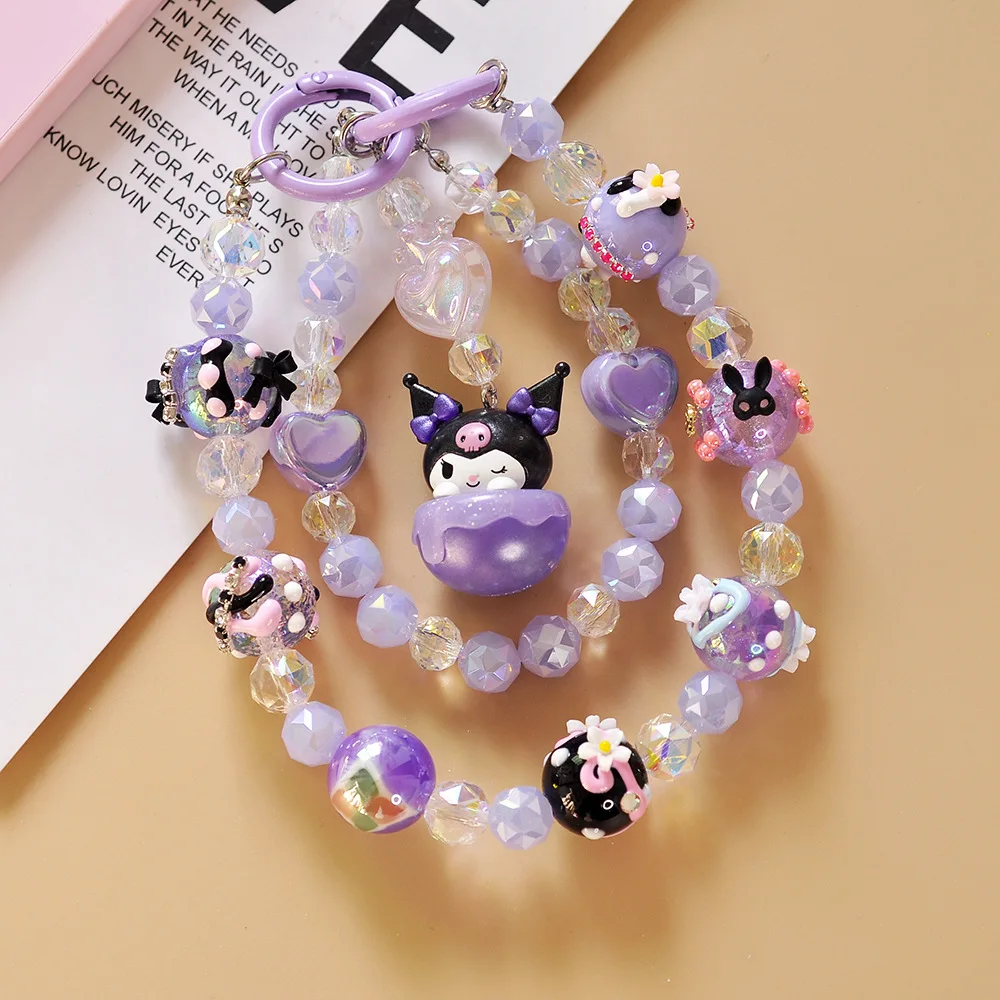 

sanrio Hello kitty Cinnamoroll Kuromi My melody creative kawaii anime mobile phone chain cute simple exquisite cartoon jewelry