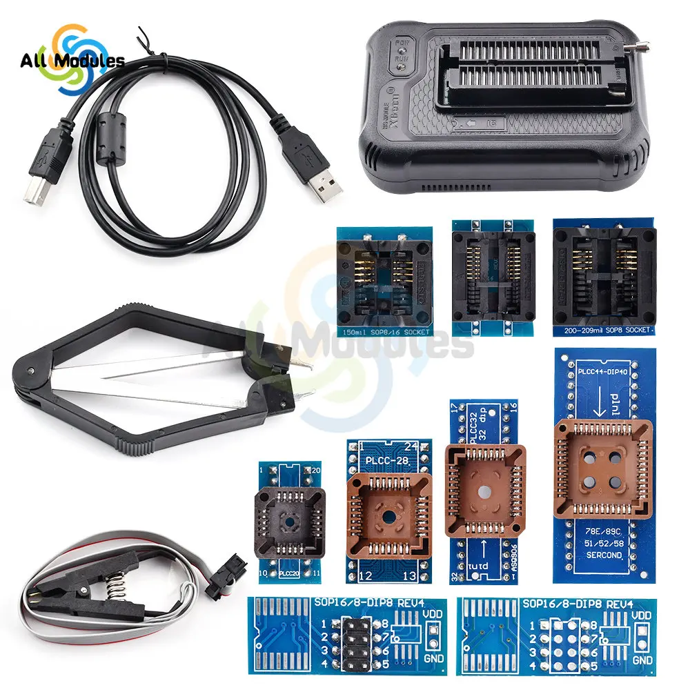 Высокоскоростной модуль программатора T48 TL866II TL866-3G с USB-кабелем USB2.0 HS 480 МГц поддерживает более 28000 интегральных Схем
Высокоскоростной модуль программатора T48 TL866II TL866-3G с USB-кабелем USB2.0 HS 480 МГц поддерживает более 28000 интегральных Схем