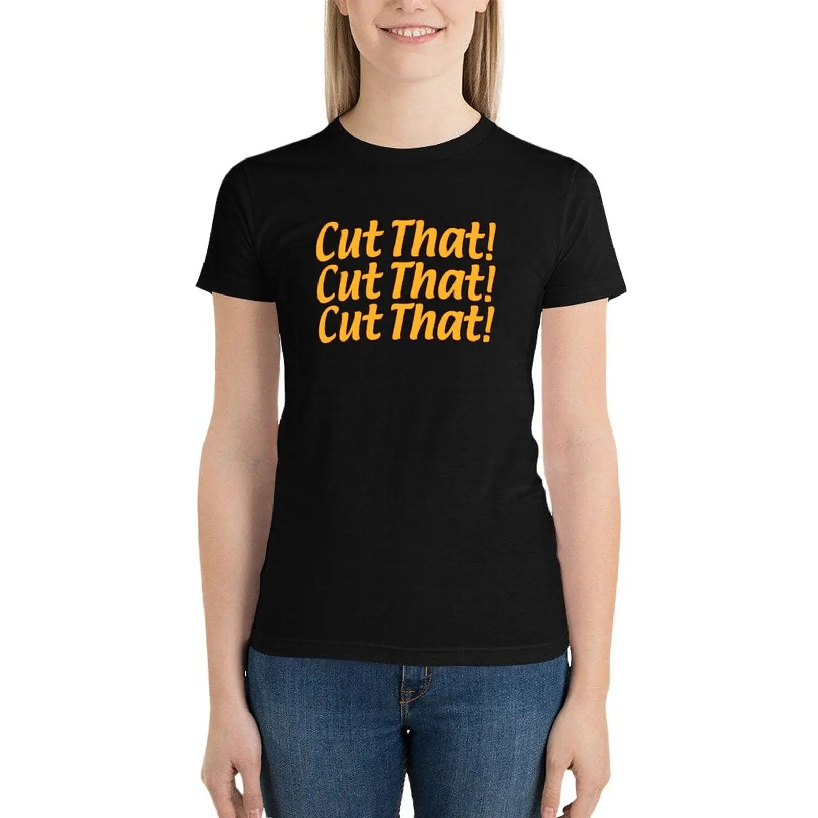 Cut That Sunny Podcast T-Shirt Female clothing plus size tops summer top funny t shirts for Women
Cut That Sunny Podcast T-Shirt Female clothing plus size tops summer top funny t shirts for Women