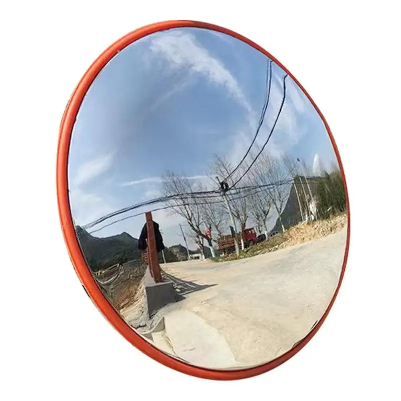 

Road Convex Mirror Round 130 Degrees Wide Angles Warehouse Corner Mirrors With Adjustable Stand Driveway Curved Traffic Safety