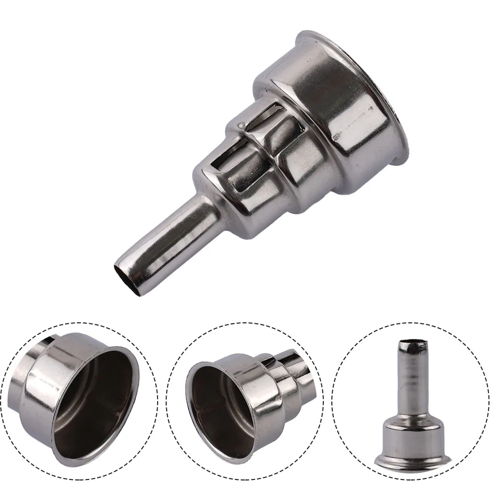 

Round Welding Nozzle Welding Nozzles For 2310/1910/1810/2010/1610 500-2/600-2/630 Heatgun 35*65mm Dia 9mm Silver Durable New