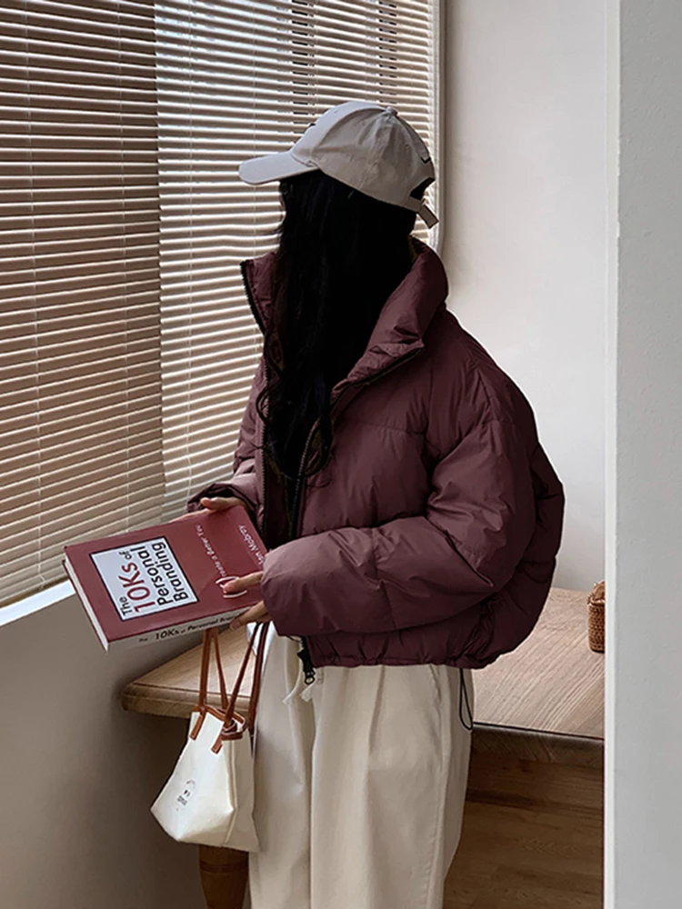 Korean Fashion Women Puffy Coats Simple Solid Loose Short Parkas Winter Thick Warm Elegant Cotton Padded Female Down Jacket
Korean Fashion Women Puffy Coats Simple Solid Loose Short Parkas Winter Thick Warm Elegant Cotton Padded Female Down Jacket