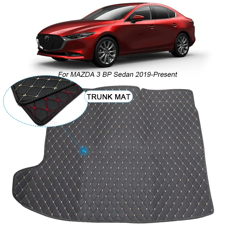 

Оригинальный автомобильный коврик для багажника, водонепроницаемый нескользящий защитный чехол против царапин для MAZDA 3 BP Sedan 2019-2025, внутренний автомобильный аксессуар
