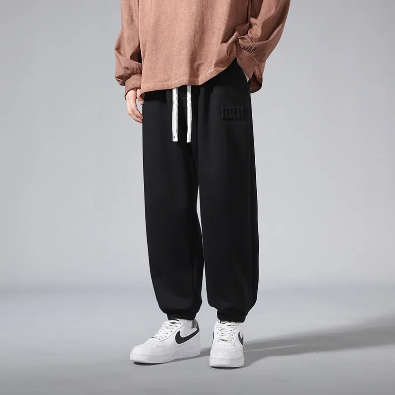 

New Arrival Spring Men's Sweatpants American High Street Sports Pants Jogger Cotton Casual Loose Trousers Plus Size 8XL