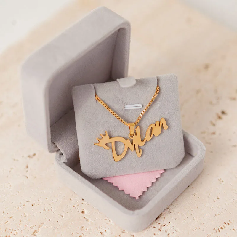 

Customized Laser Cutting Best Friends Child Young Teenage Necklaces Pendants Army Star Stylish BFF Oil Dripping Famous Brand