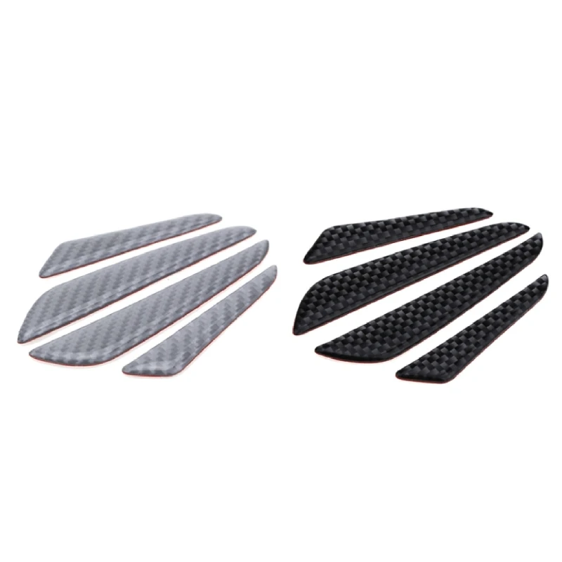 

4-Piece Car Door Sill Plate Protectors Door Entry Guards Sill Scuff Cover Panel Step Protector Sticker Carbon Fiber Dropship