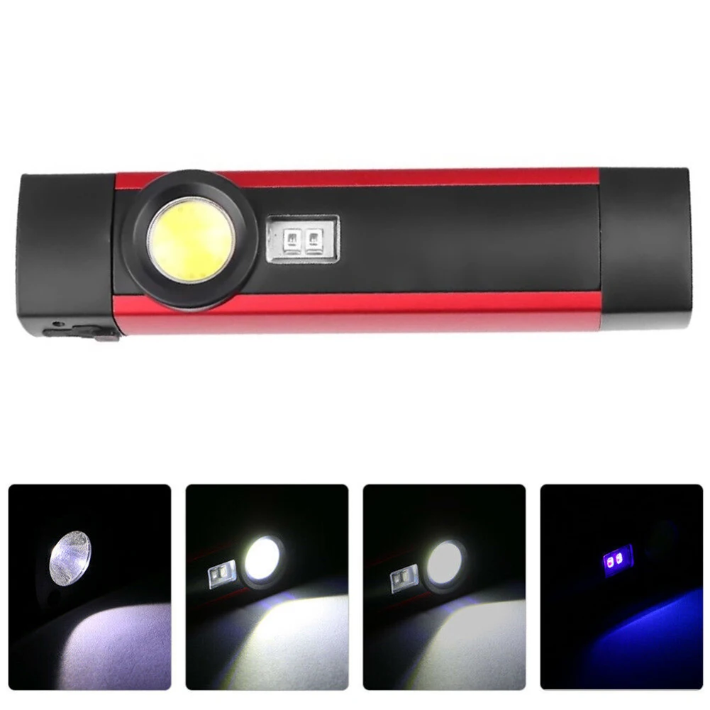 4 Mode LED COB Flashlight USB Rechargeable Work Light Mechanic Inspection Lamp Hand Torch For Hunting Cycling Climbing Camping
4 Mode LED COB Flashlight USB Rechargeable Work Light Mechanic Inspection Lamp Hand Torch For Hunting Cycling Climbing Camping