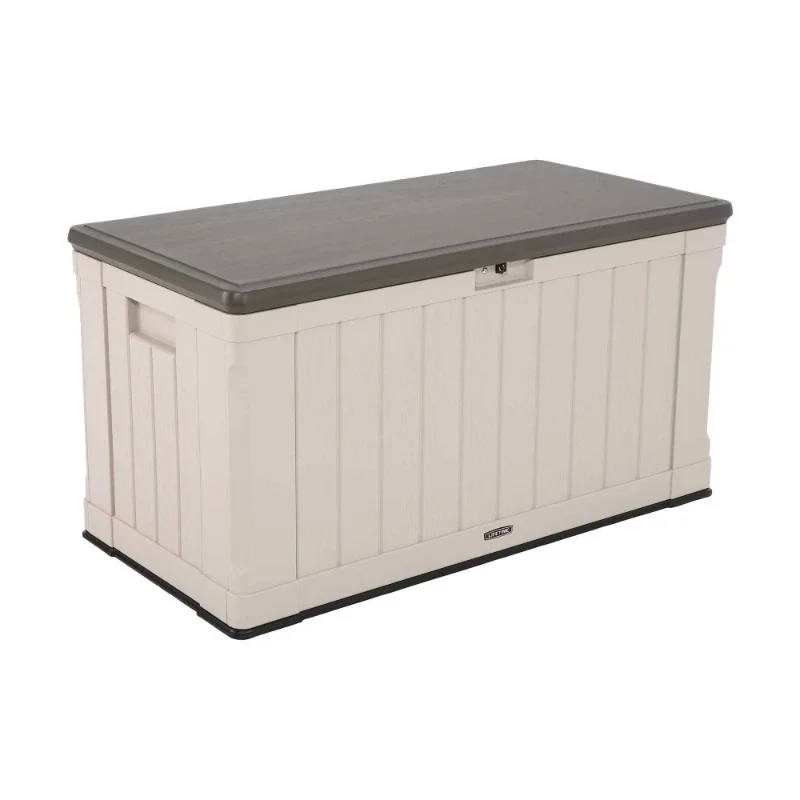 

Lifetime Waterproof 116 Gallon Resin Deck Box Outdoor Storage Box