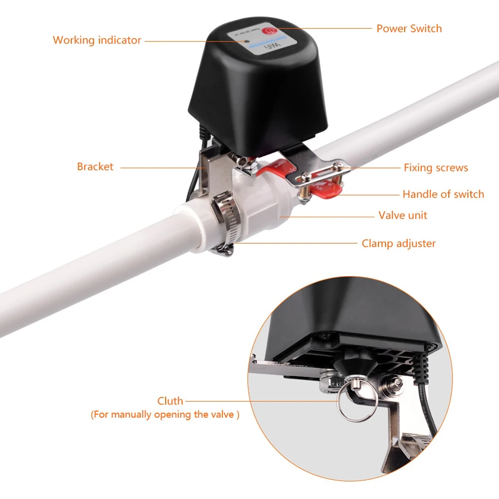WiFi Control Valve Control Water Valve Control 2.4GHz 65*70mm Black Plastic WiFi Home Improvement For Gas Valve
WiFi Control Valve Control Water Valve Control 2.4GHz 65*70mm Black Plastic WiFi Home Improvement For Gas Valve