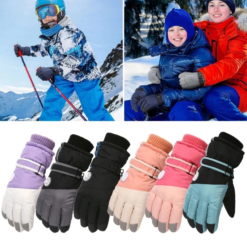 1 Pair Full Finger Ski Mittens Waterproof Kids Gloves Windproof Snow Mittens Ribbed Cuff Design Gloves for Elder Child
1 Pair Full Finger Ski Mittens Waterproof Kids Gloves Windproof Snow Mittens Ribbed Cuff Design Gloves for Elder Child