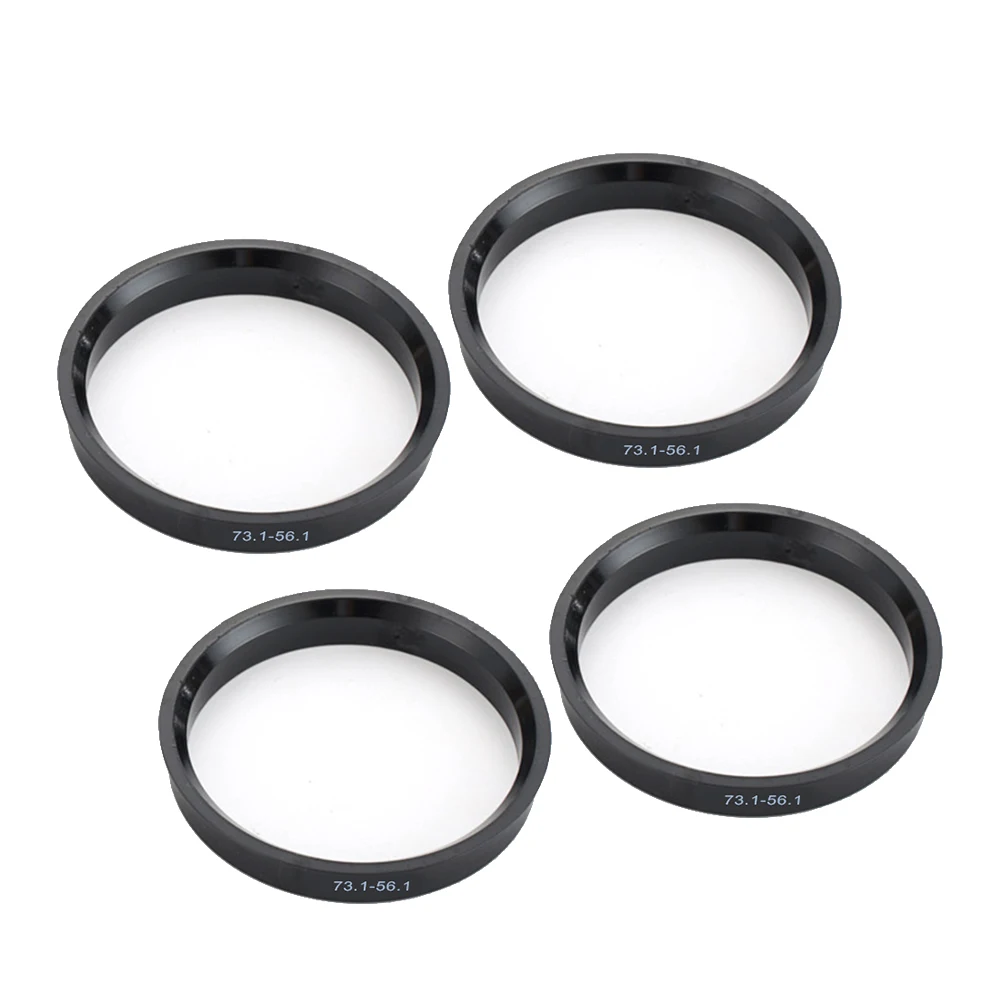 

Auto Parts Hub Centric Rings 4 Pieces 73.1mm & 56.1mm &10mm Aluminum Car Accessories Replacement Elegant Design