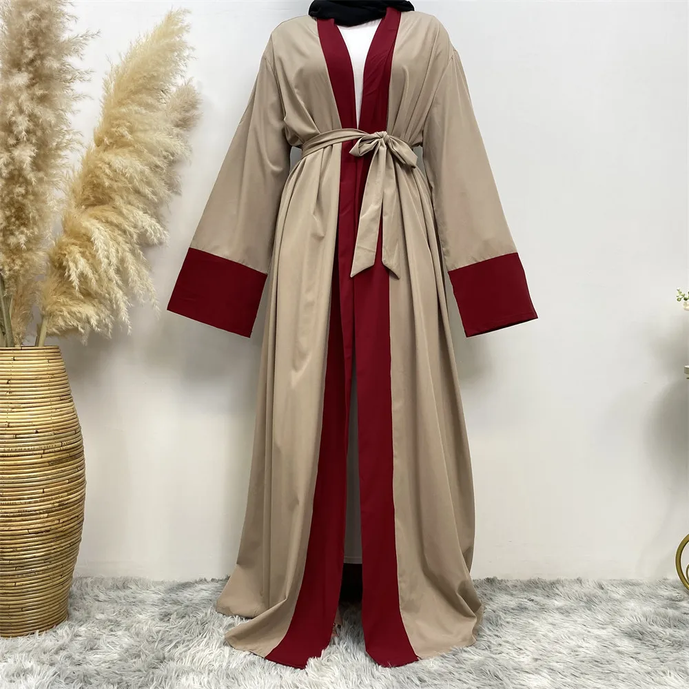 

Eid Ramadan Muslim Women Dress Modest Abaya Dubai Kimono Open Abayas Islamic Jalabiya Robe Caftan Femme Musulman Kaftan Vestidos