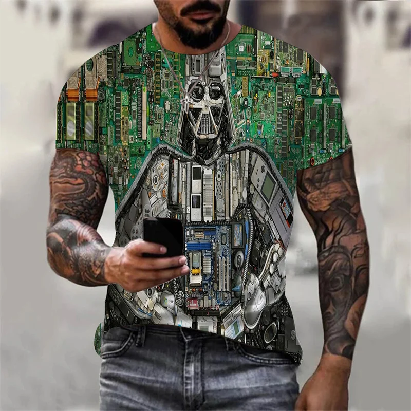 Circuit Board Electronic Chip CPU Graphic T Shirts for Men Clothing Tee Shirts 3D Print Motherboard Mainboard Short Sleeved Tops
Circuit Board Electronic Chip CPU Graphic T Shirts for Men Clothing Tee Shirts 3D Print Motherboard Mainboard Short Sleeved Tops