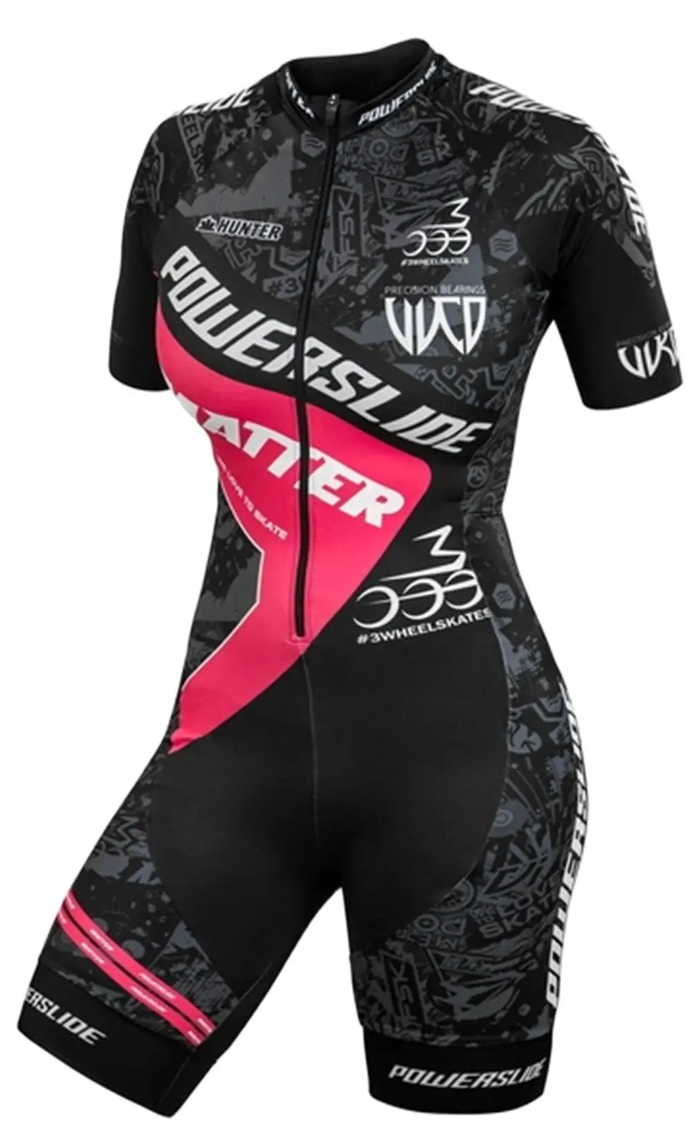 

2023 Powerslide Vrouwen Schaatsen Korte Mouw Pak Jumpsuit Roupa Ciclismo Inline Triathlon Race Kleding