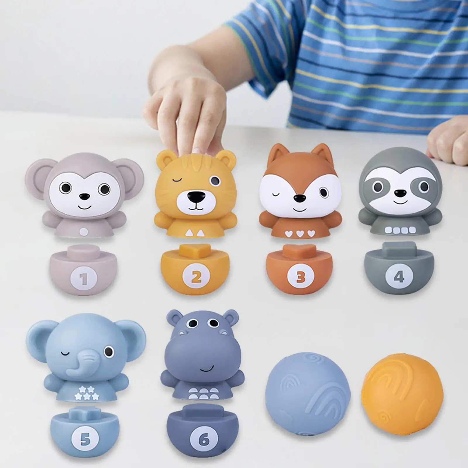 Montessori Toys Preschool Educational Toy Bowling Set 2 Sound Balls with 6 Bowling Pins for Preschool Children Kids 6-12 Months
Montessori Toys Preschool Educational Toy Bowling Set 2 Sound Balls with 6 Bowling Pins for Preschool Children Kids 6-12 Months