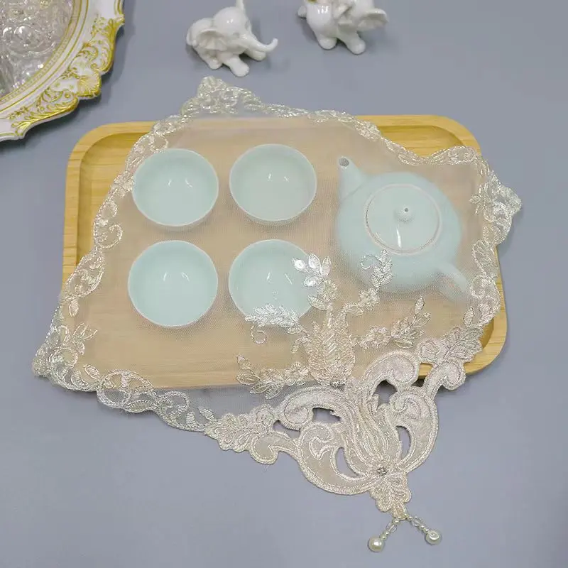 TOP beige beads flowers Embroidery table cloth cover wedding tea tablecloth kitchen Christmas Table decoration and accessories
TOP beige beads flowers Embroidery table cloth cover wedding tea tablecloth kitchen Christmas Table decoration and accessories