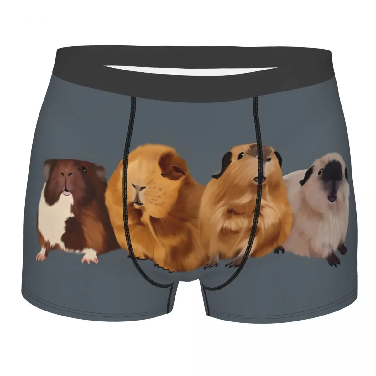 

Guinea Pig Portrait Men Boxer Briefs Underpants Capybara Highly Breathable Top Quality Gift Idea