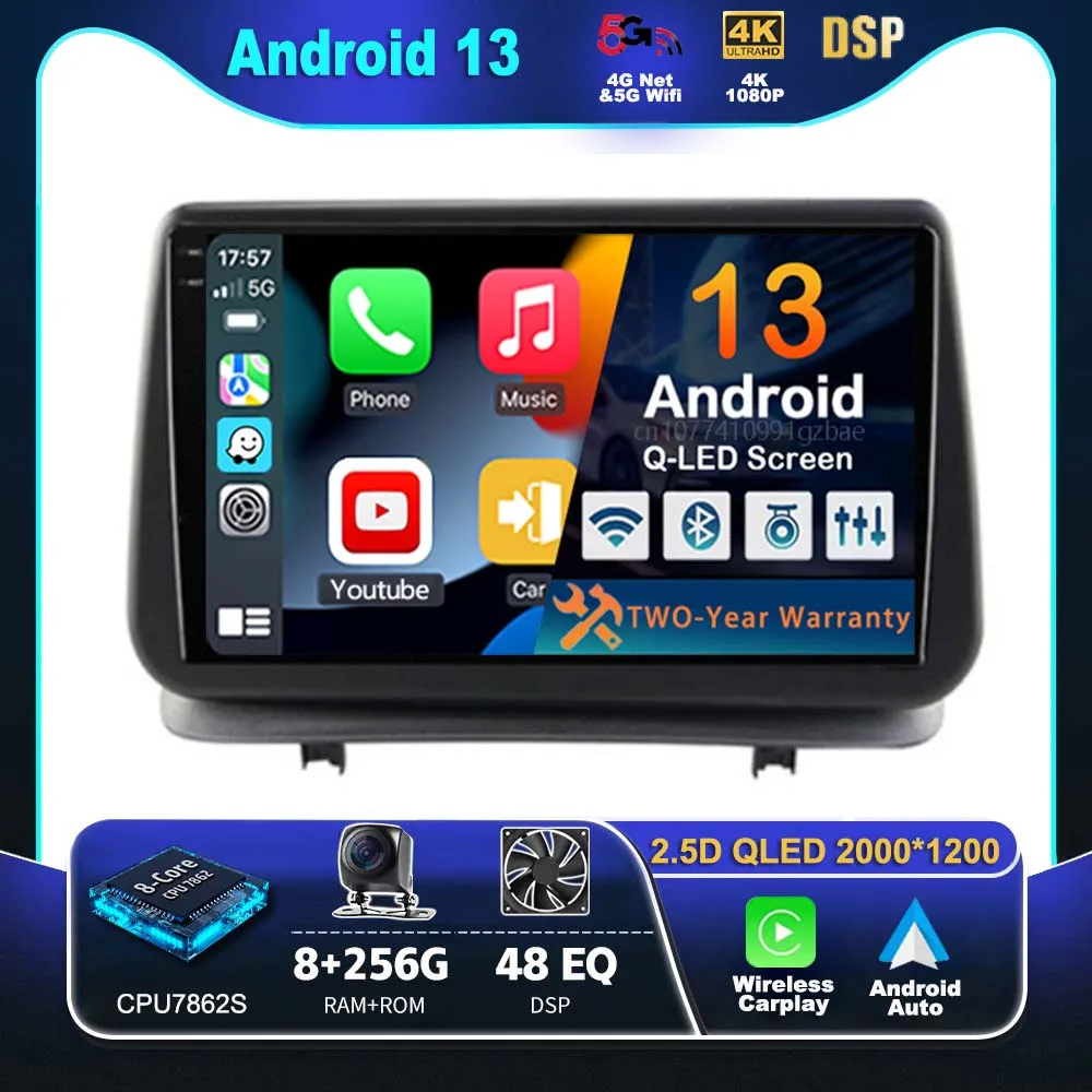 Android 13 For Renault Clio 3 CLIO 3 2005-2014 4G+WIFI Car Radio Multimedia Player Navigation GPS Auto Carplay Stereo DVD 2din
Android 13 For Renault Clio 3 CLIO 3 2005-2014 4G+WIFI Car Radio Multimedia Player Navigation GPS Auto Carplay Stereo DVD 2din