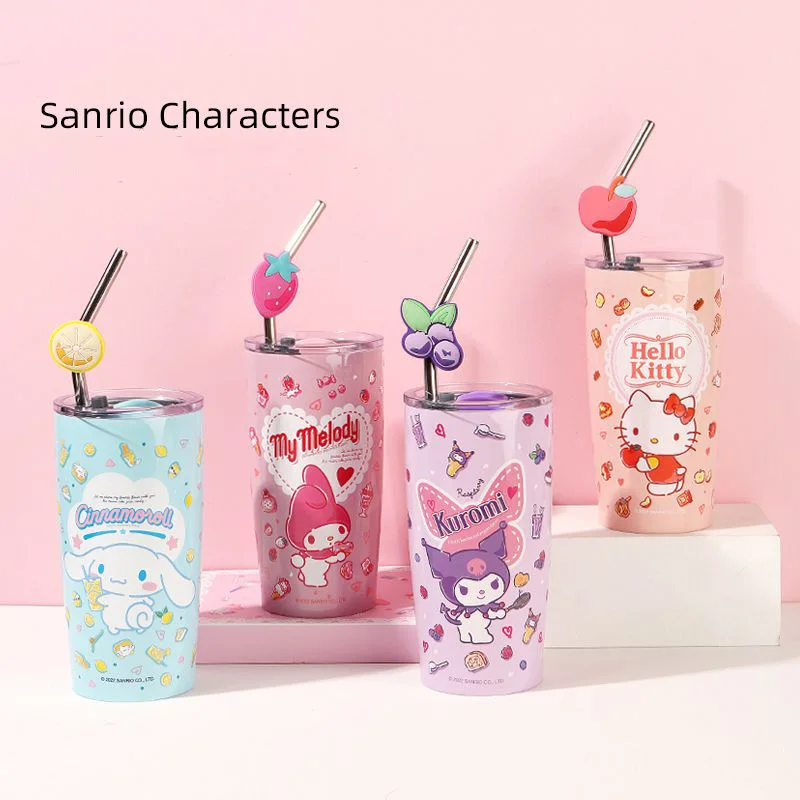 304Stainless Steel Coffee Cup Kawaii Sanrio Cartoon Kuromi Cinnamoroll One Peice with Lid Straw Spill Proof Portable Beveragecup
304Stainless Steel Coffee Cup Kawaii Sanrio Cartoon Kuromi Cinnamoroll One Peice with Lid Straw Spill Proof Portable Beveragecup