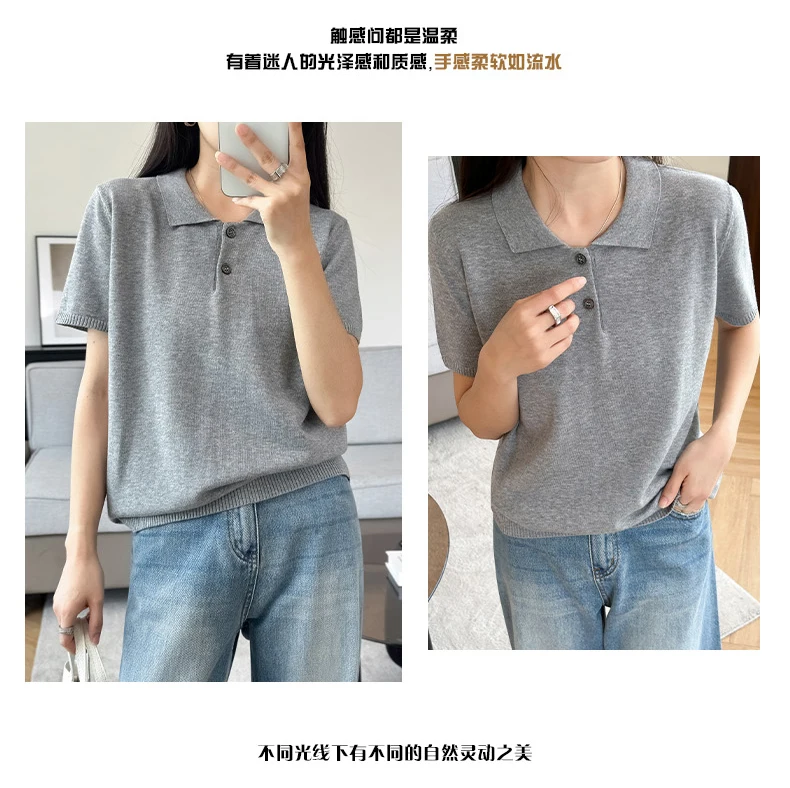 WinvyNee الصيف الملابس النسائية القطن بولو تي شيرت قصير الأكمام بولو طوق الملابس الصلبة بلوزة كاجوال الإناث بلايز أ 1002029 WinvyNee الصيف الملابس النسائية القطن بولو تي شيرت قصير الأكمام بولو طوق الملابس الصلبة بلوزة كاجوال الإناث بلايز أ 1002029