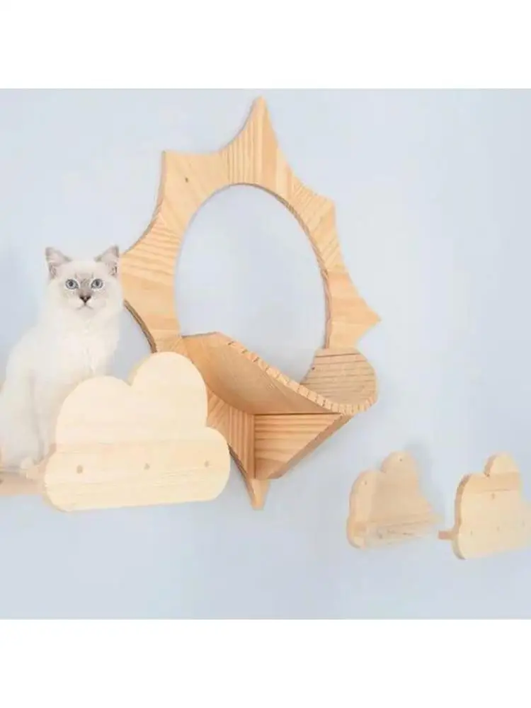 Cloud Solid Wood Cat Climbing Frame Wall-mounted Cat Scratcher Cat Litter Cat Tower Combination Cat Tree Cat Hammock Cat Villa
Cloud Solid Wood Cat Climbing Frame Wall-mounted Cat Scratcher Cat Litter Cat Tower Combination Cat Tree Cat Hammock Cat Villa
