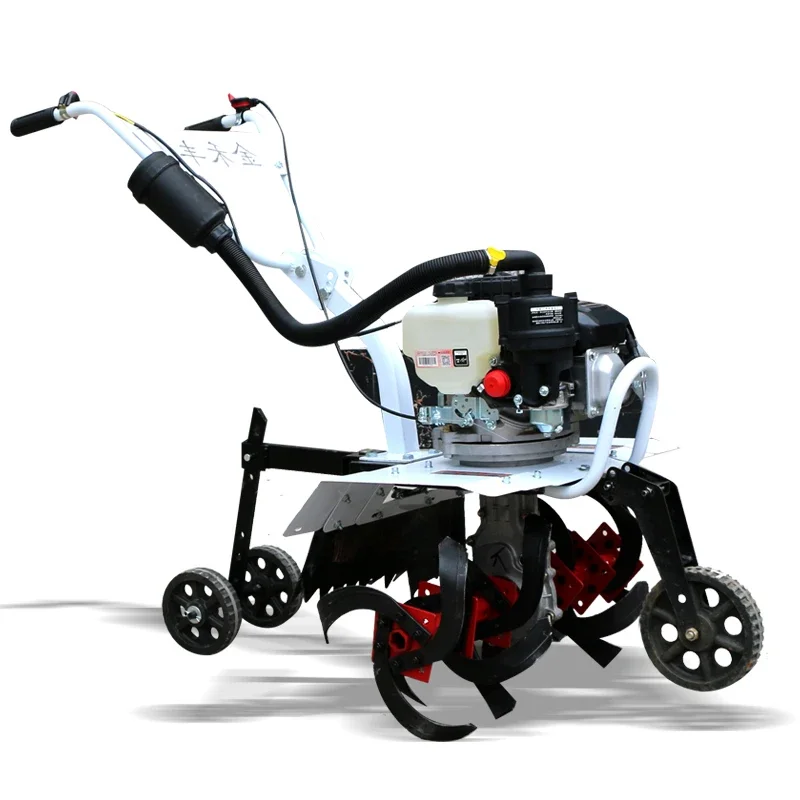 Multi-functional micro-tiller Small gasoline rotary tillage ridging Agricultural land reclamation, ditching and turning the land
Multi-functional micro-tiller Small gasoline rotary tillage ridging Agricultural land reclamation, ditching and turning the land