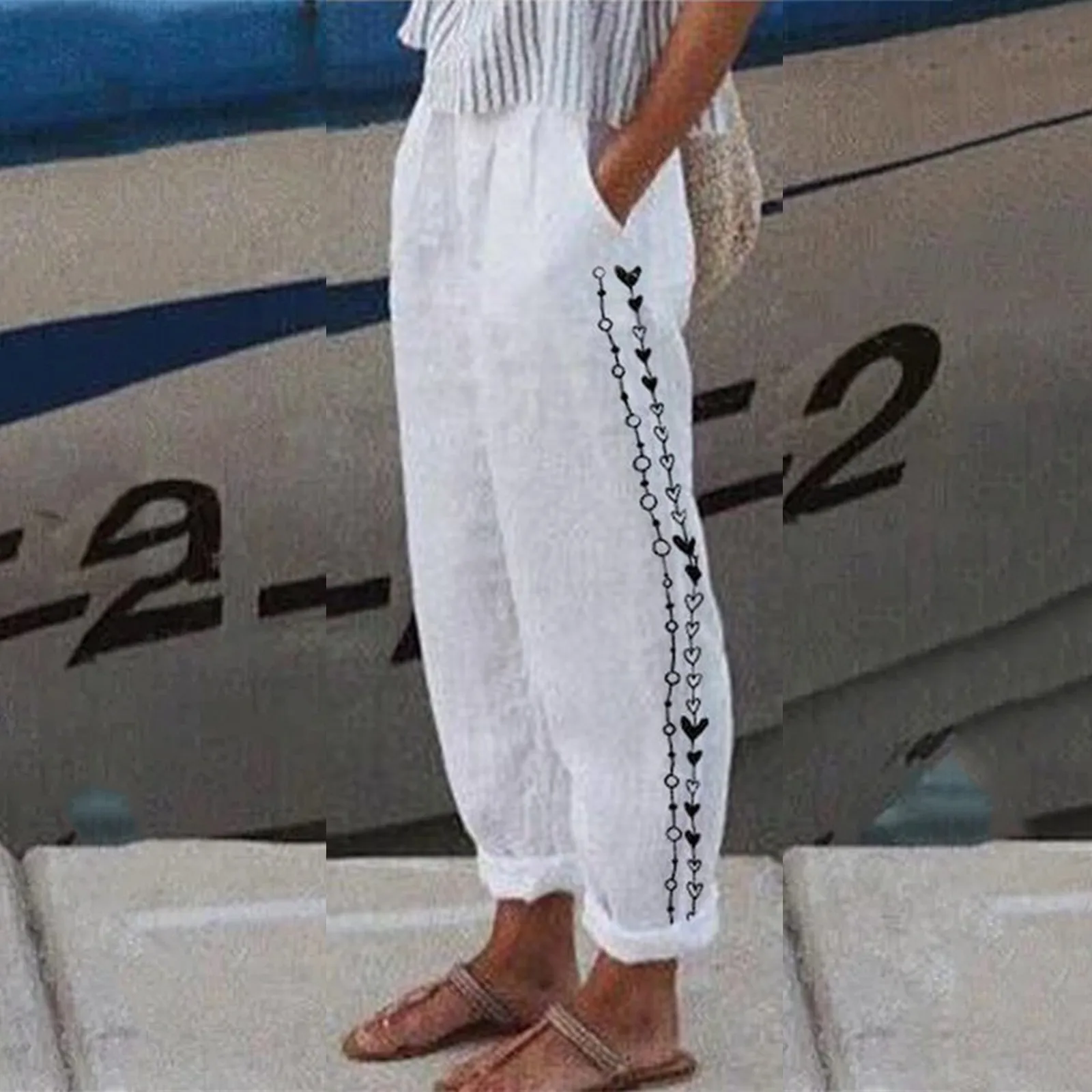 Cotton Line Pants Straight Long Trousers Womens White Boho Beach Bottoms Office Ladies Aesthetic Jogger Female Pantalones
Cotton Line Pants Straight Long Trousers Womens White Boho Beach Bottoms Office Ladies Aesthetic Jogger Female Pantalones