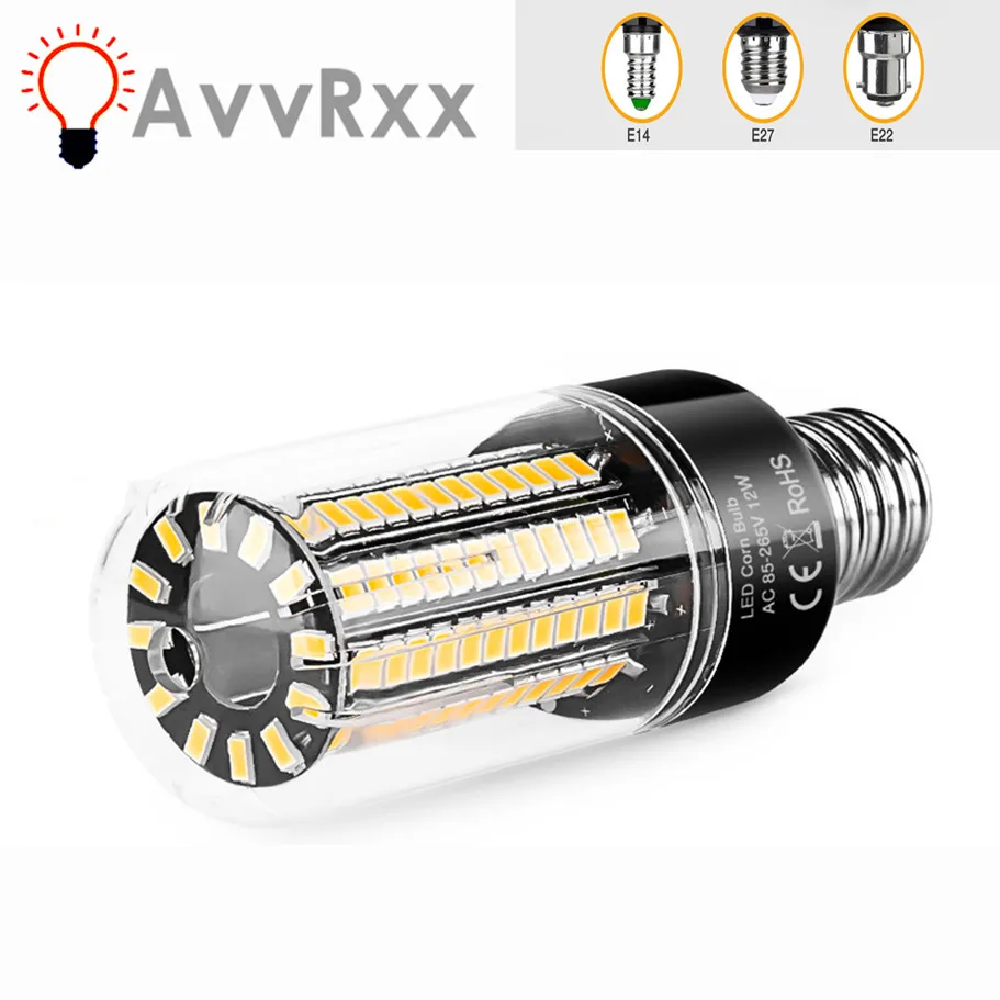 

AvvRxx E27 LED Bulb Corn Lamp E14 AC85~265V LED Corn Light Bulb Lampada Led Bombillas 5736 Ampoule 3.5W 5W 7W 9W 12W 15W 20W