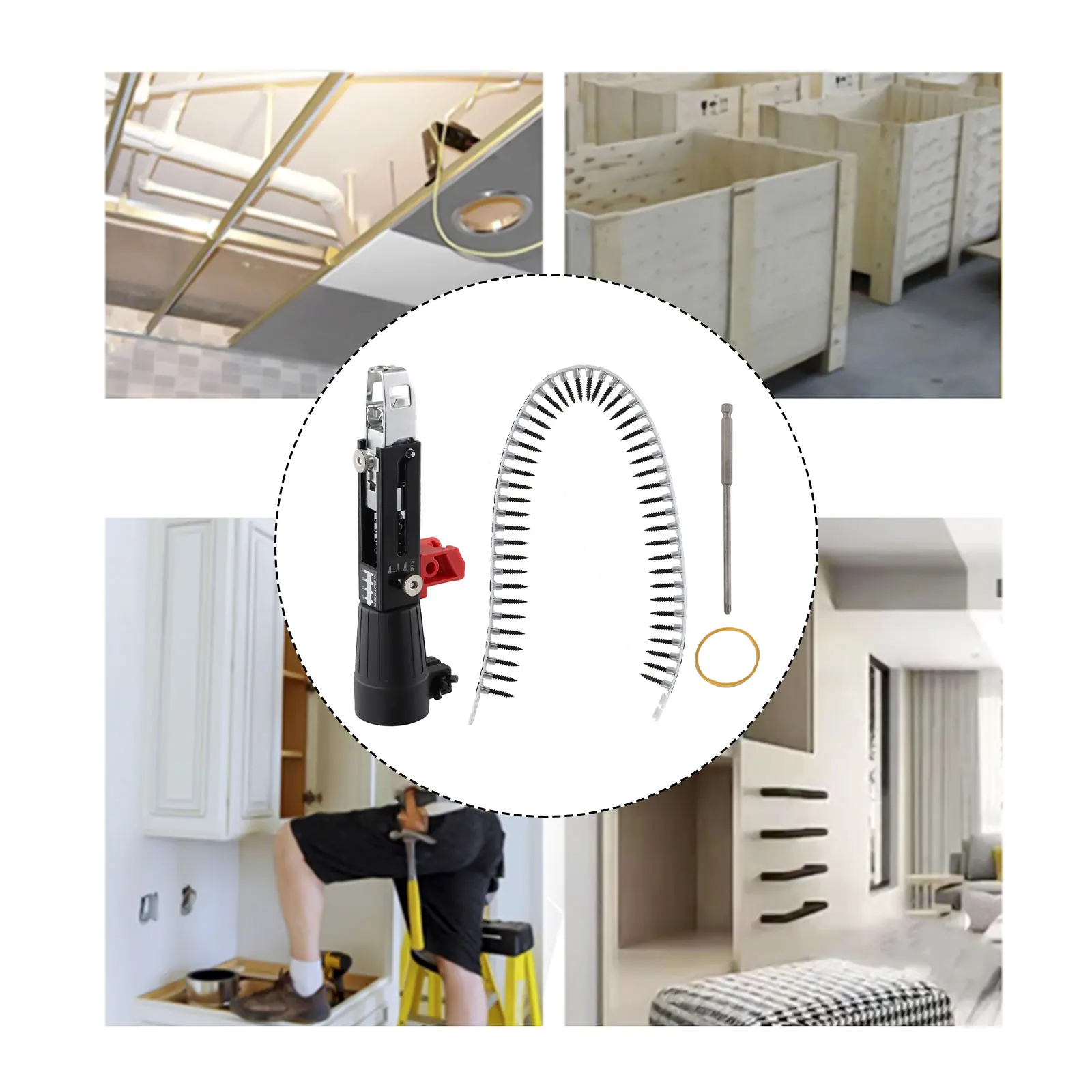 For Electric Drill Batch Chain Screw Nail Adapter Kit Accessories Automatic Easy Installation Repair Woodworking
For Electric Drill Batch Chain Screw Nail Adapter Kit Accessories Automatic Easy Installation Repair Woodworking