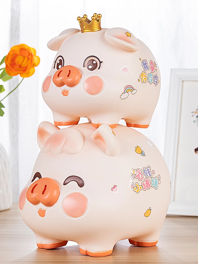 Cute Pig Piggy Bank Hidden Storage Anti Fall Cartoon Ornament Gift Coin Money Box for Kids Living Room spaarpot Home Decoration
Cute Pig Piggy Bank Hidden Storage Anti Fall Cartoon Ornament Gift Coin Money Box for Kids Living Room spaarpot Home Decoration