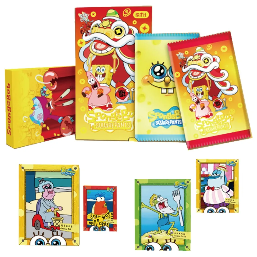 

SpongeBob SquarePants Collection Card For Children Humorous Friendship Patrick Star Gary The Snail Limited Anime Card Kids Gifts