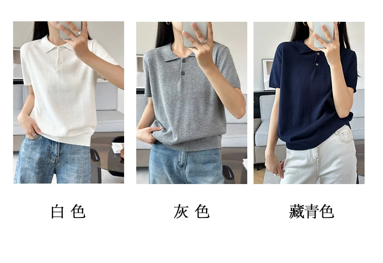 WinvyNee الصيف الملابس النسائية القطن بولو تي شيرت قصير الأكمام بولو طوق الملابس الصلبة بلوزة كاجوال الإناث بلايز أ 1002029 WinvyNee الصيف الملابس النسائية القطن بولو تي شيرت قصير الأكمام بولو طوق الملابس الصلبة بلوزة كاجوال الإناث بلايز أ 1002029