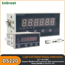 AC110~240V Weighing Sensor Digital Display Load Cell Indicator Control Instrument Modbus-RTU RS485 Relay Output 4-20mA/0-10V
AC110~240V Weighing Sensor Digital Display Load Cell Indicator Control Instrument Modbus-RTU RS485 Relay Output 4-20mA/0-10V